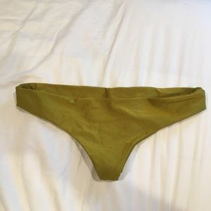 Stone fox swim green cheeky bikini bottom